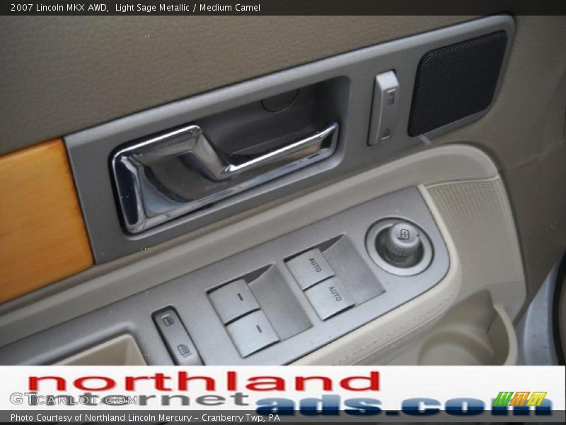 Light Sage Metallic / Medium Camel 2007 Lincoln MKX AWD