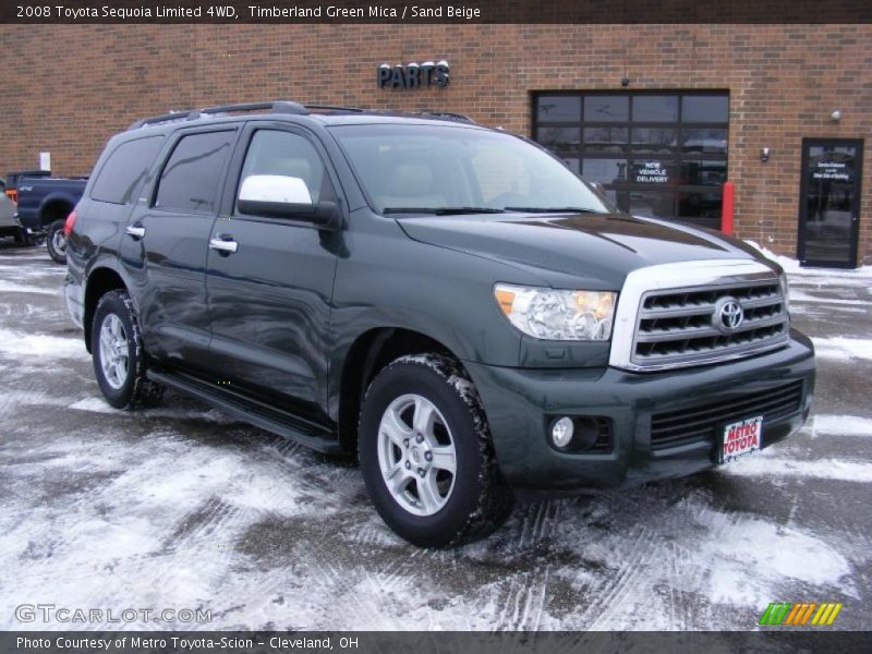 Timberland Green Mica / Sand Beige 2008 Toyota Sequoia Limited 4WD