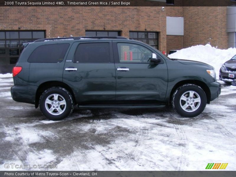 Timberland Green Mica / Sand Beige 2008 Toyota Sequoia Limited 4WD