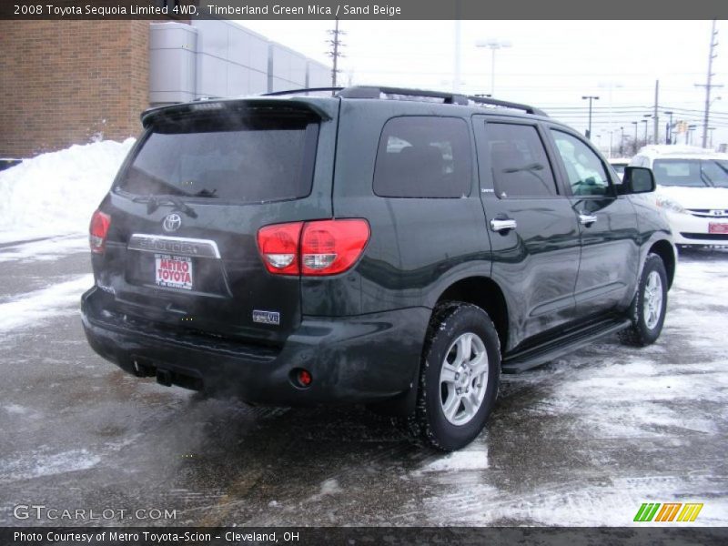 Timberland Green Mica / Sand Beige 2008 Toyota Sequoia Limited 4WD