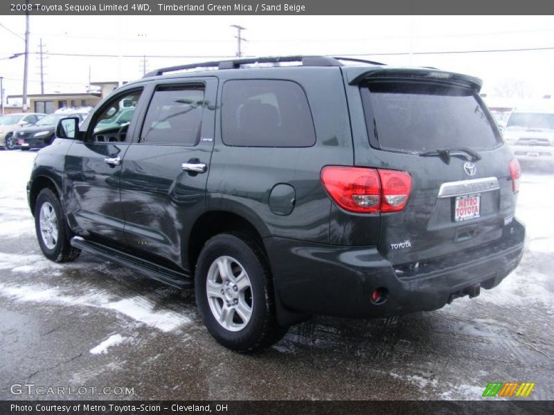 Timberland Green Mica / Sand Beige 2008 Toyota Sequoia Limited 4WD