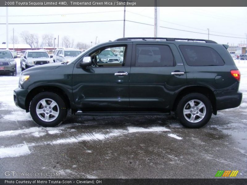 Timberland Green Mica / Sand Beige 2008 Toyota Sequoia Limited 4WD