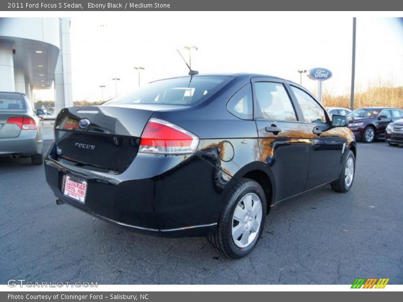 Ebony Black / Medium Stone 2011 Ford Focus S Sedan