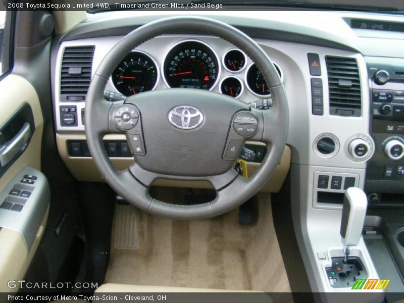 Timberland Green Mica / Sand Beige 2008 Toyota Sequoia Limited 4WD