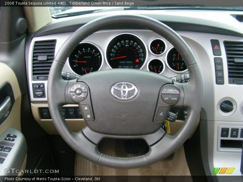 Timberland Green Mica / Sand Beige 2008 Toyota Sequoia Limited 4WD