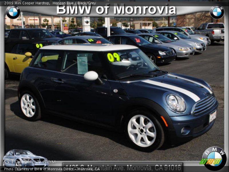 Horizon Blue / Black/Grey 2009 Mini Cooper Hardtop