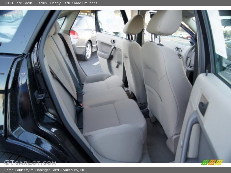 Ebony Black / Medium Stone 2011 Ford Focus S Sedan