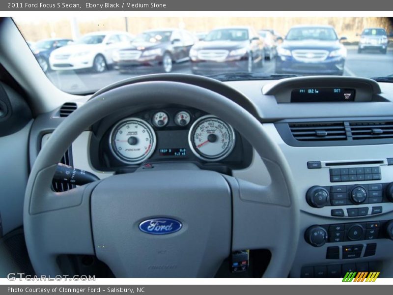 Ebony Black / Medium Stone 2011 Ford Focus S Sedan