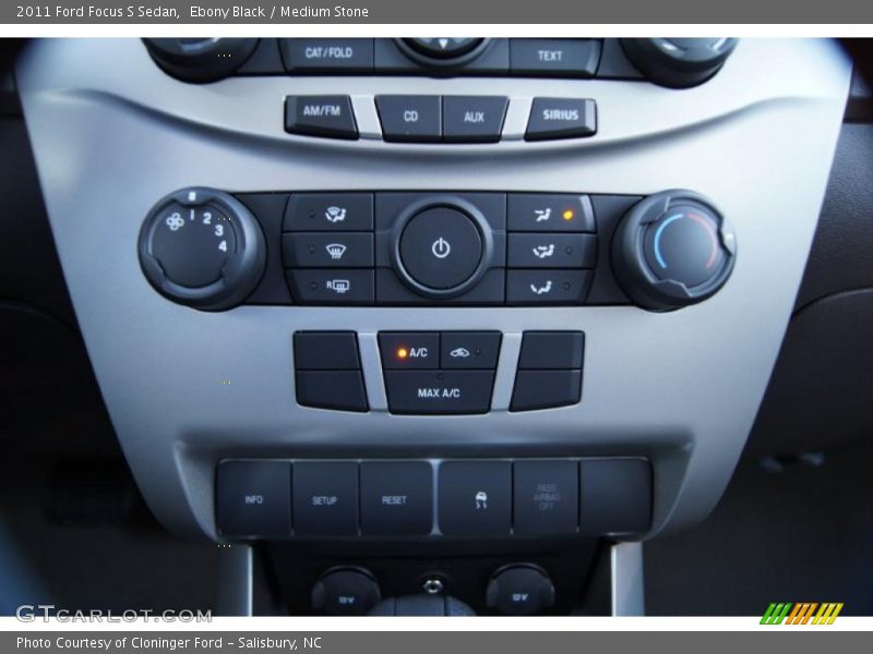 Ebony Black / Medium Stone 2011 Ford Focus S Sedan