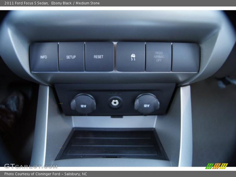 Ebony Black / Medium Stone 2011 Ford Focus S Sedan