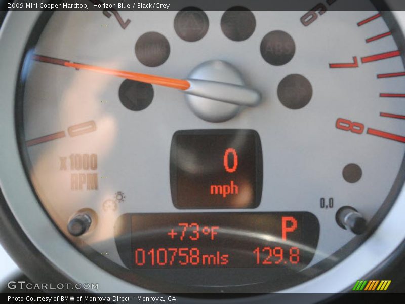 Horizon Blue / Black/Grey 2009 Mini Cooper Hardtop
