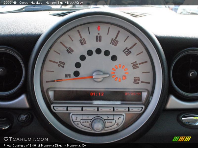 Horizon Blue / Black/Grey 2009 Mini Cooper Hardtop
