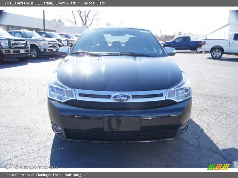 Ebony Black / Charcoal Black 2011 Ford Focus SEL Sedan