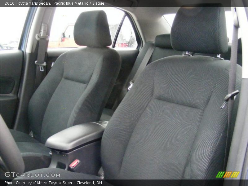 Pacific Blue Metallic / Bisque 2010 Toyota Yaris Sedan