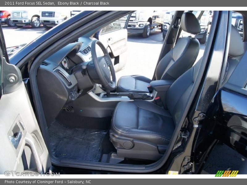Ebony Black / Charcoal Black 2011 Ford Focus SEL Sedan