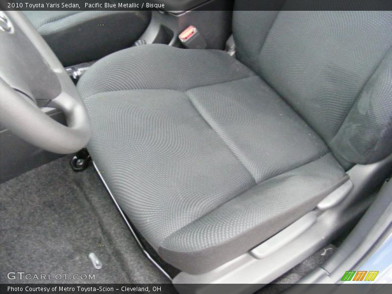 Pacific Blue Metallic / Bisque 2010 Toyota Yaris Sedan
