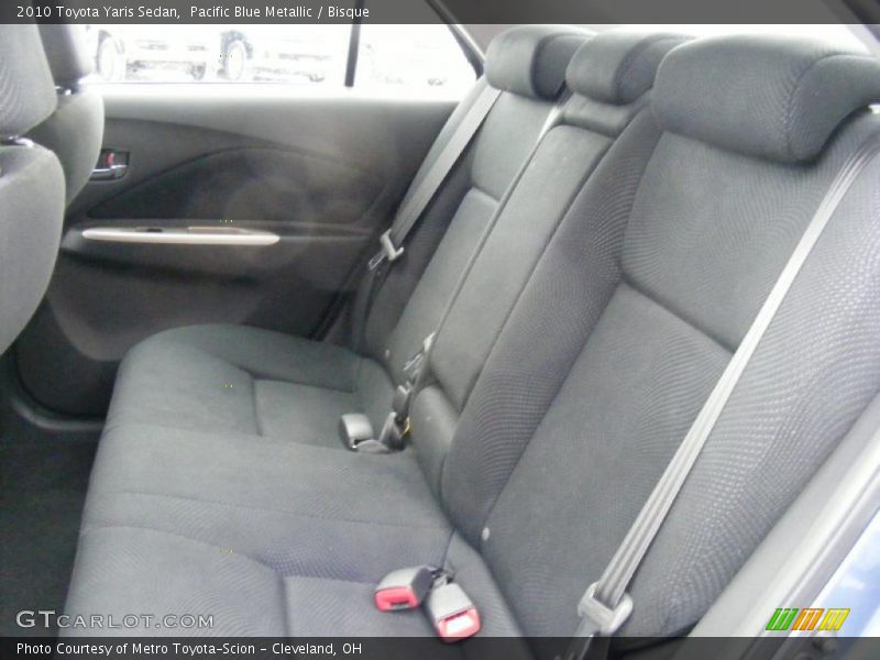 Pacific Blue Metallic / Bisque 2010 Toyota Yaris Sedan