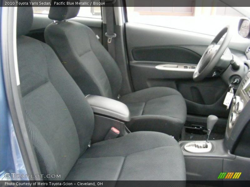 Pacific Blue Metallic / Bisque 2010 Toyota Yaris Sedan