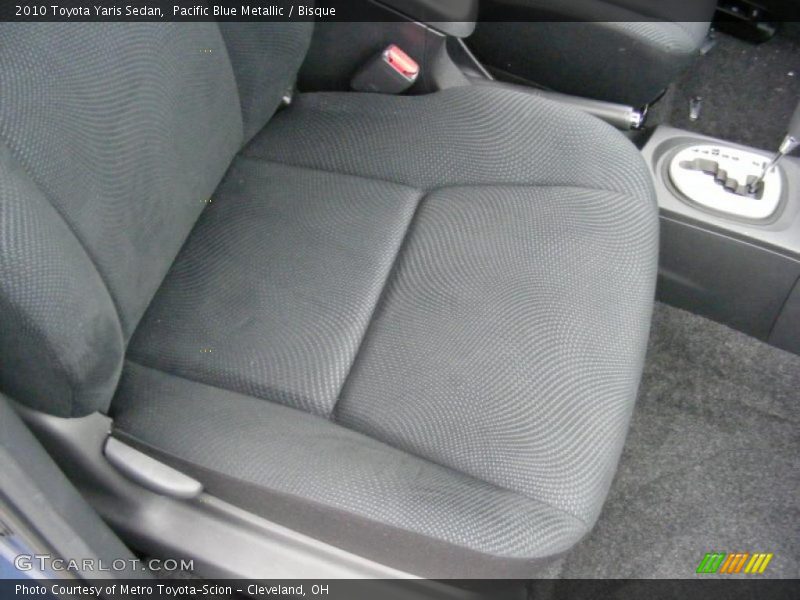 Pacific Blue Metallic / Bisque 2010 Toyota Yaris Sedan