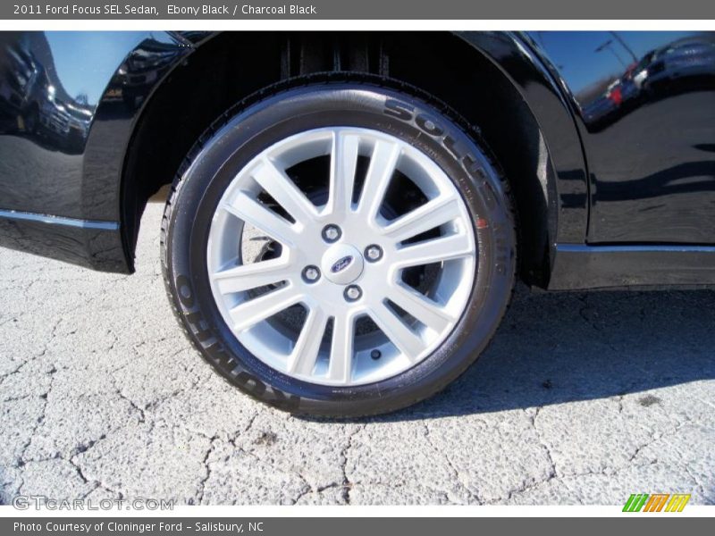 Ebony Black / Charcoal Black 2011 Ford Focus SEL Sedan