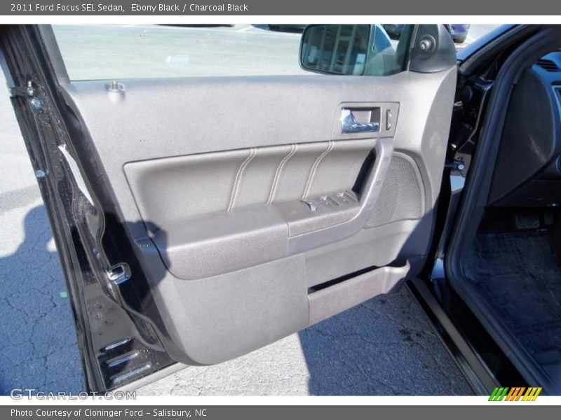 Ebony Black / Charcoal Black 2011 Ford Focus SEL Sedan
