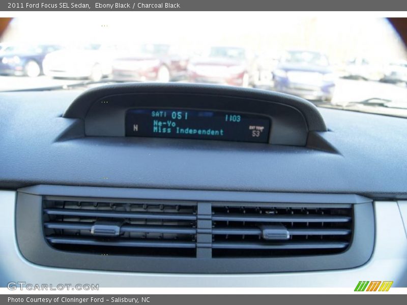 Ebony Black / Charcoal Black 2011 Ford Focus SEL Sedan