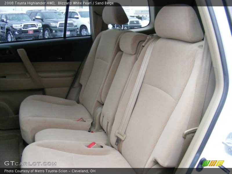 Blizzard White Pearl / Sand Beige 2008 Toyota Highlander 4WD