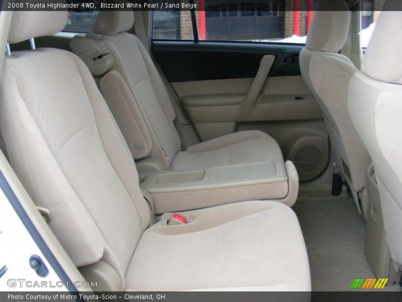Blizzard White Pearl / Sand Beige 2008 Toyota Highlander 4WD