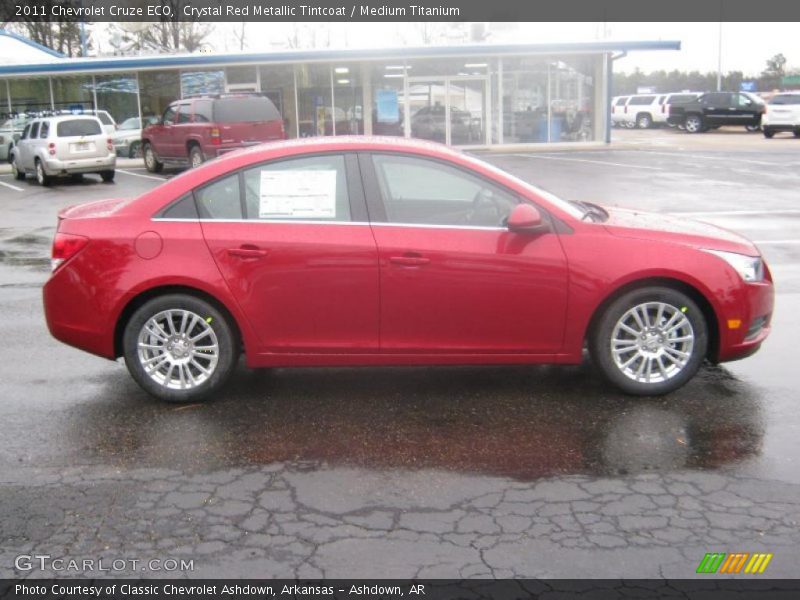 Crystal Red Metallic Tintcoat / Medium Titanium 2011 Chevrolet Cruze ECO