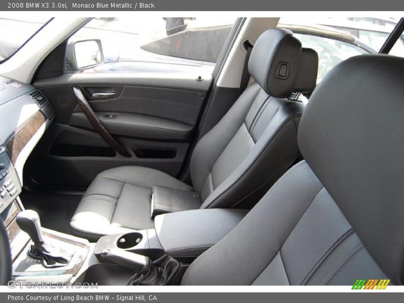 Monaco Blue Metallic / Black 2008 BMW X3 3.0si