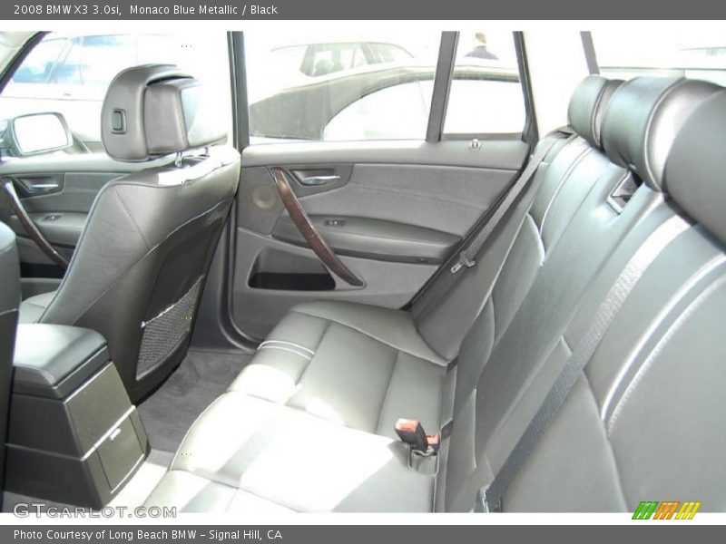 Monaco Blue Metallic / Black 2008 BMW X3 3.0si