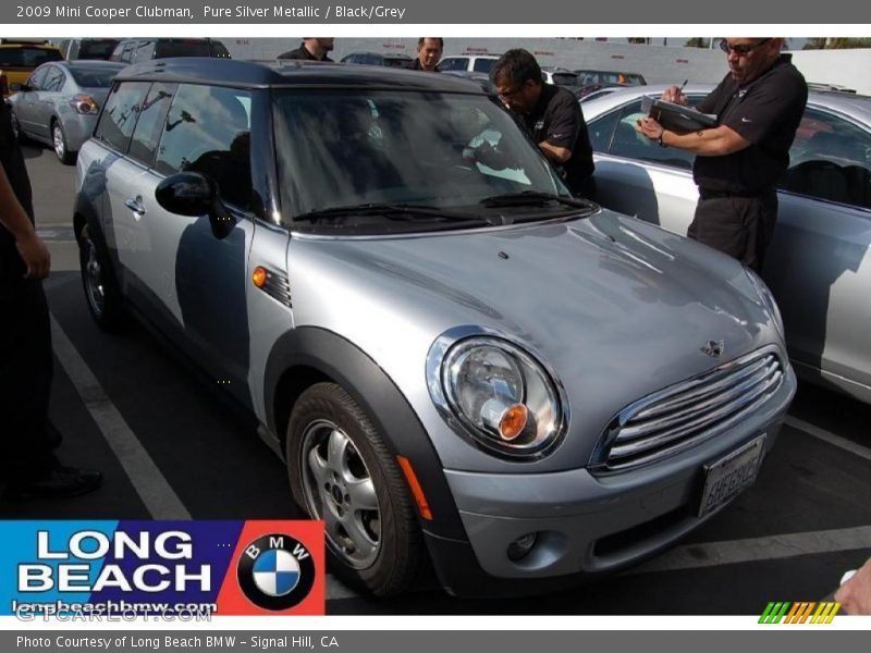 Pure Silver Metallic / Black/Grey 2009 Mini Cooper Clubman
