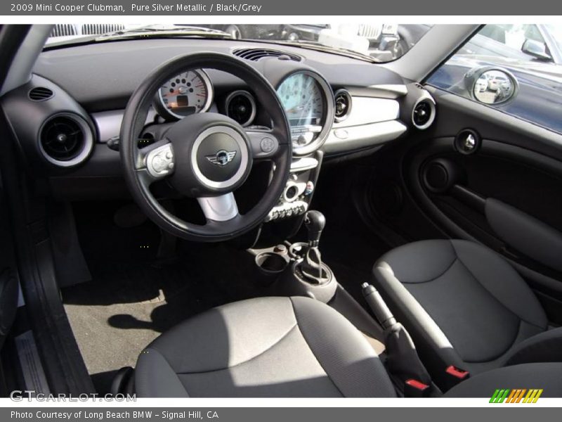 Pure Silver Metallic / Black/Grey 2009 Mini Cooper Clubman