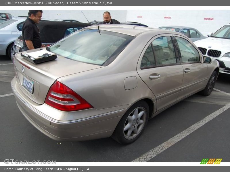 Desert Silver Metallic / Java 2002 Mercedes-Benz C 240 Sedan