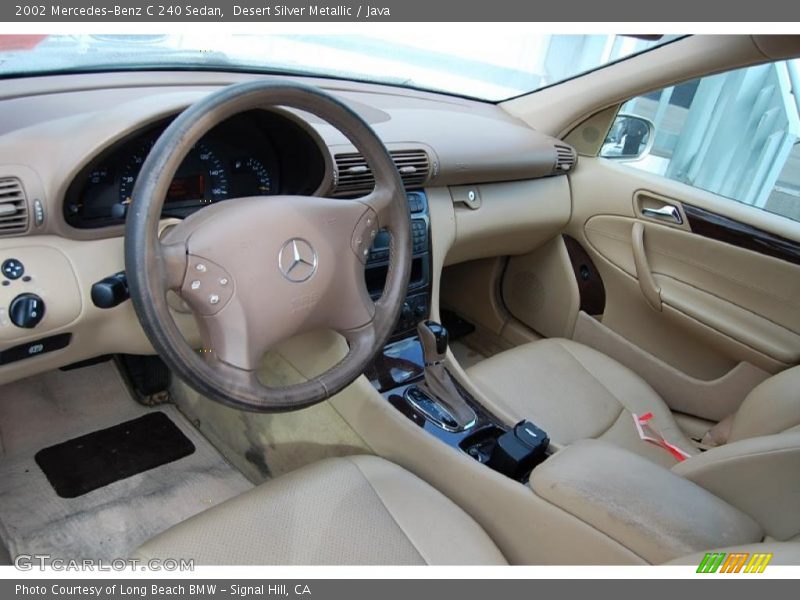 Desert Silver Metallic / Java 2002 Mercedes-Benz C 240 Sedan