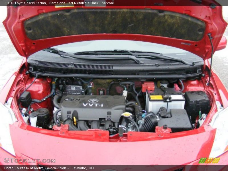 Barcelona Red Metallic / Dark Charcoal 2010 Toyota Yaris Sedan