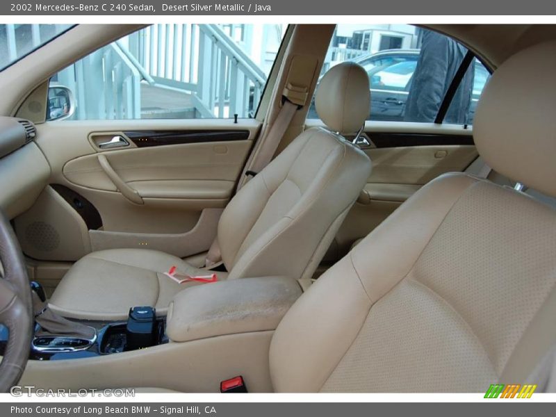 Desert Silver Metallic / Java 2002 Mercedes-Benz C 240 Sedan