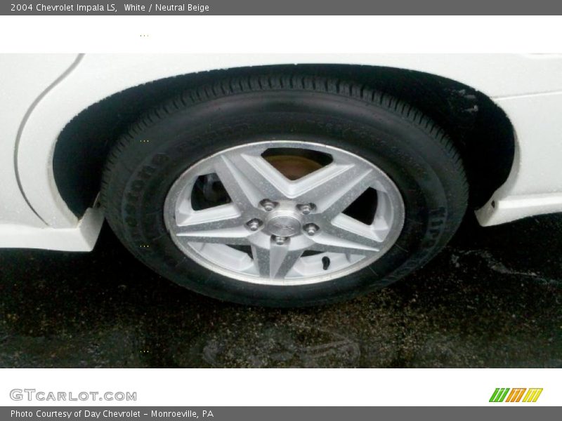 White / Neutral Beige 2004 Chevrolet Impala LS