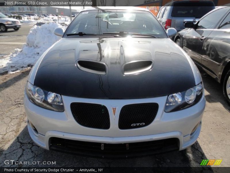 Quicksilver Metallic / Red 2005 Pontiac GTO Coupe