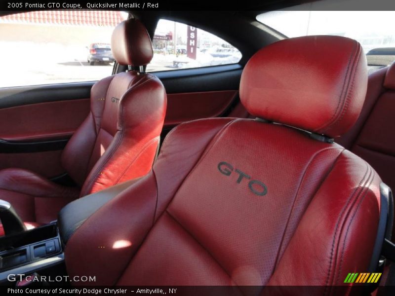  2005 GTO Coupe Red Interior