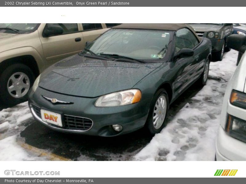 Onyx Green Pearl / Sandstone 2002 Chrysler Sebring LXi Convertible