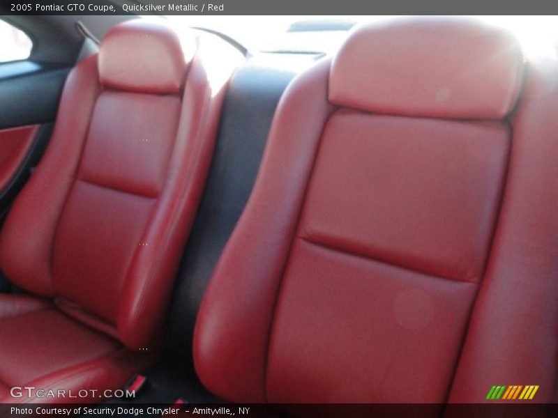  2005 GTO Coupe Red Interior