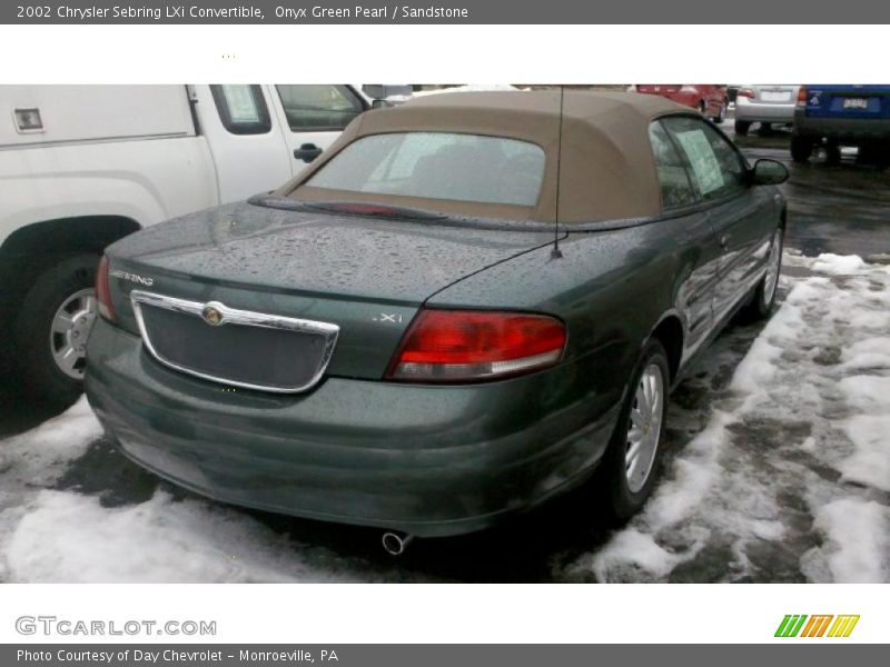 Onyx Green Pearl / Sandstone 2002 Chrysler Sebring LXi Convertible