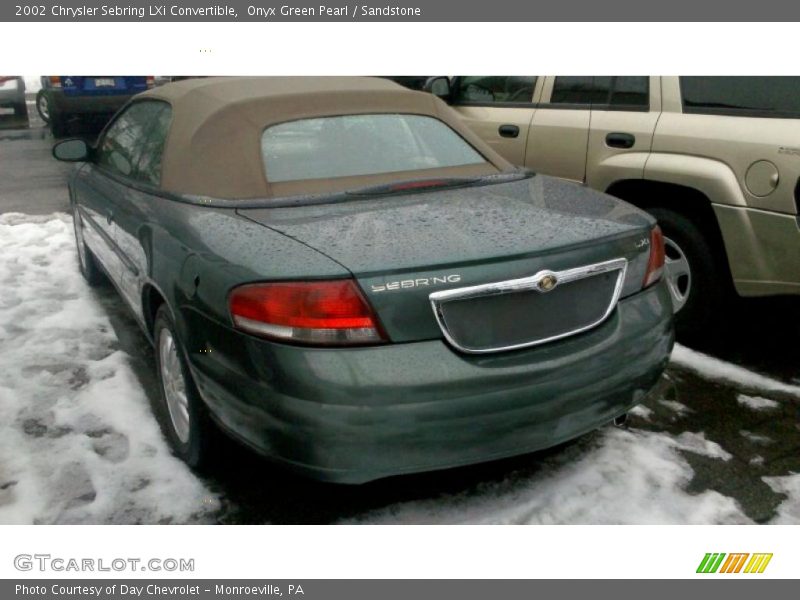 Onyx Green Pearl / Sandstone 2002 Chrysler Sebring LXi Convertible