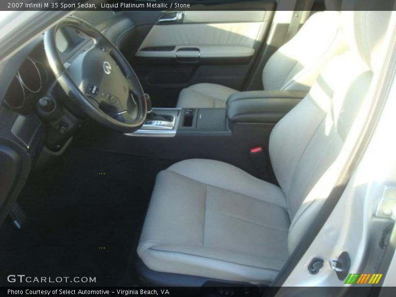 Liquid Platinum Metallic / Stone 2007 Infiniti M 35 Sport Sedan