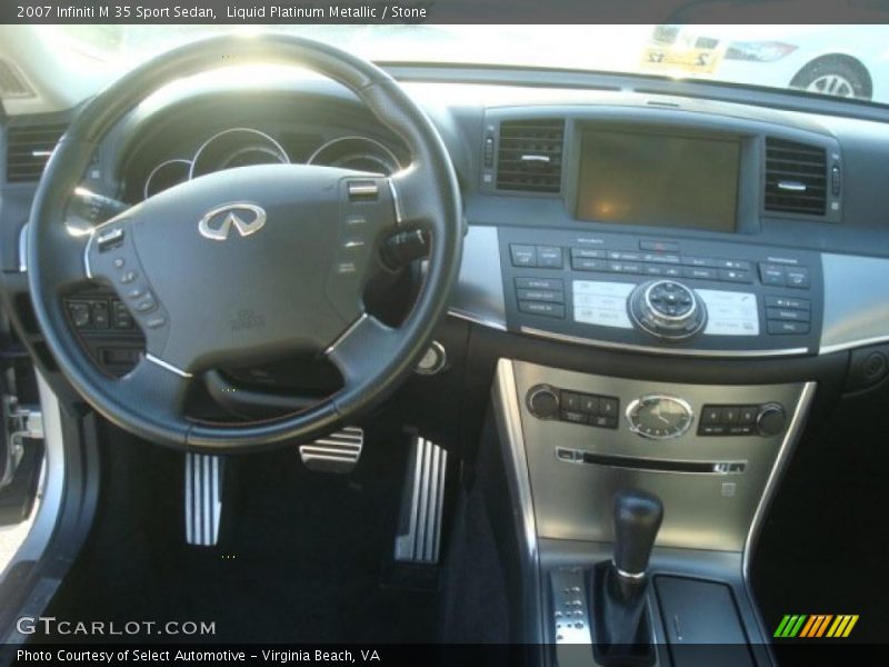 Liquid Platinum Metallic / Stone 2007 Infiniti M 35 Sport Sedan