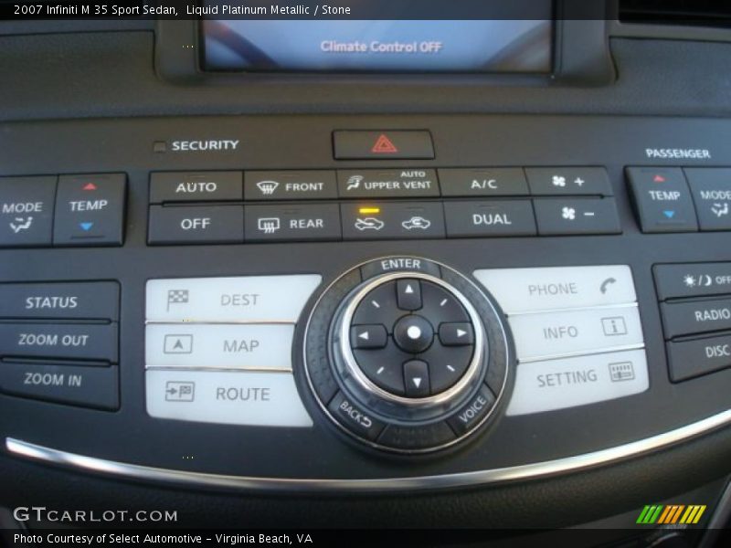 Liquid Platinum Metallic / Stone 2007 Infiniti M 35 Sport Sedan