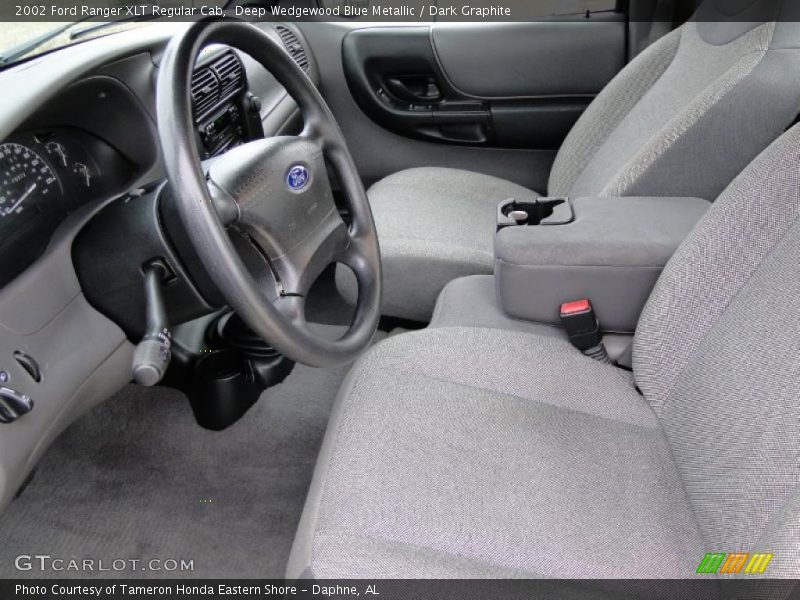 Deep Wedgewood Blue Metallic / Dark Graphite 2002 Ford Ranger XLT Regular Cab