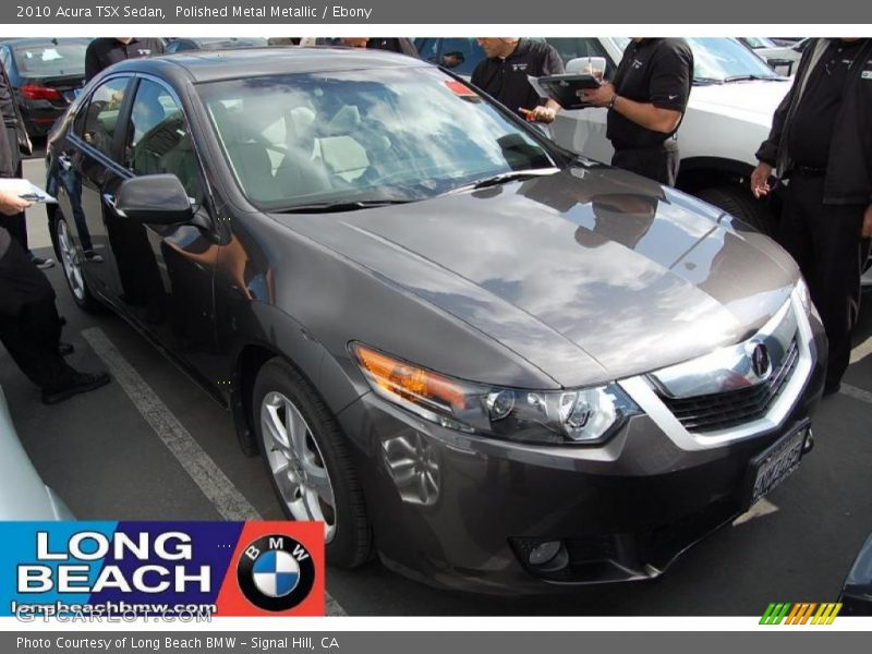 Polished Metal Metallic / Ebony 2010 Acura TSX Sedan