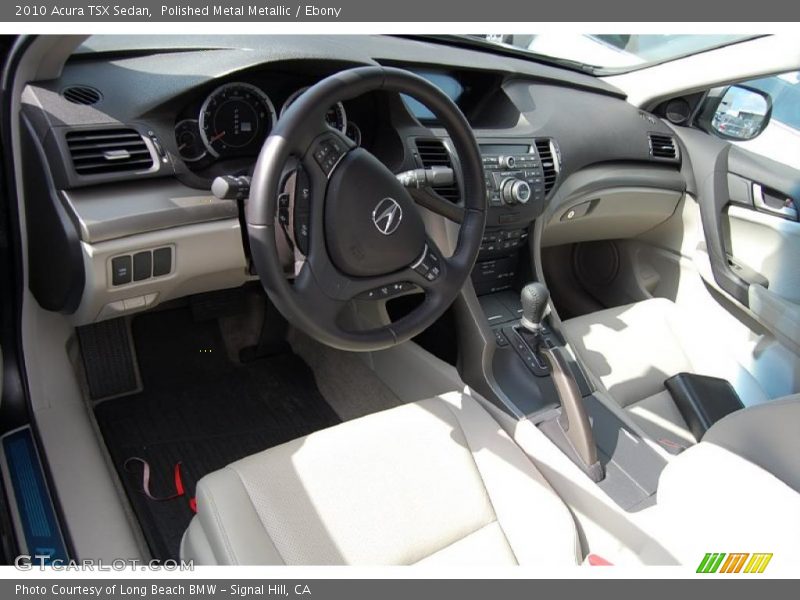 Polished Metal Metallic / Ebony 2010 Acura TSX Sedan